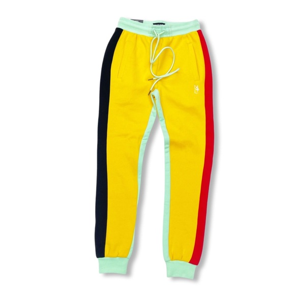 Makobi USA ,Yellow,Red,Green,Triple Pocket Sweatpants size small M2751 - Picture 1 of 1